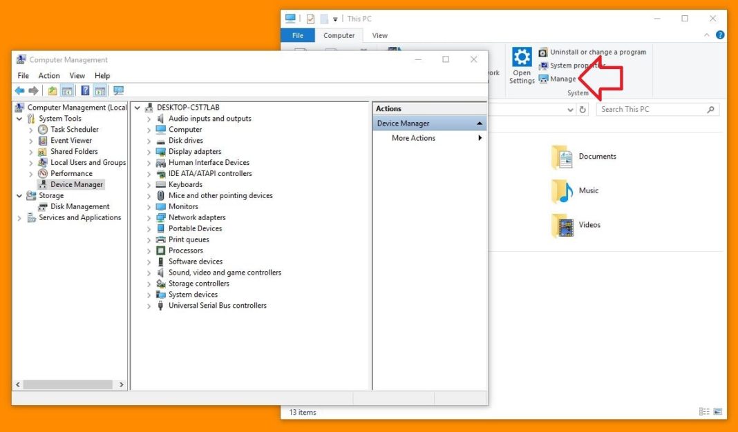 windows 10 device manager