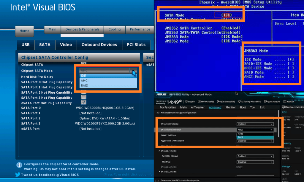 Sata mode selection что это. Биос. controller mode в биосе что это. load bios default. phoenix bios sata mode.