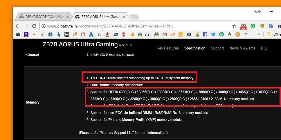 Finding What Type Of Ram Does My Computer Supports Or Has Installed Deskdecode Com