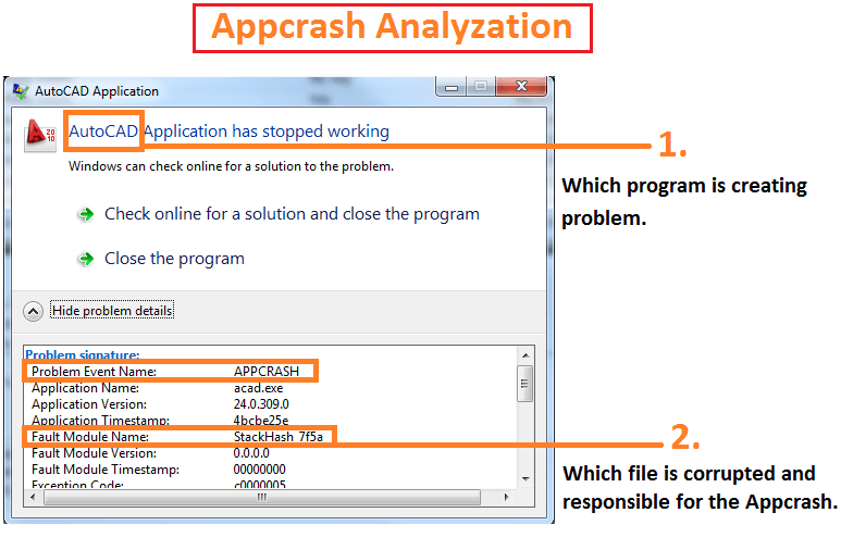 fix appcrash error repair